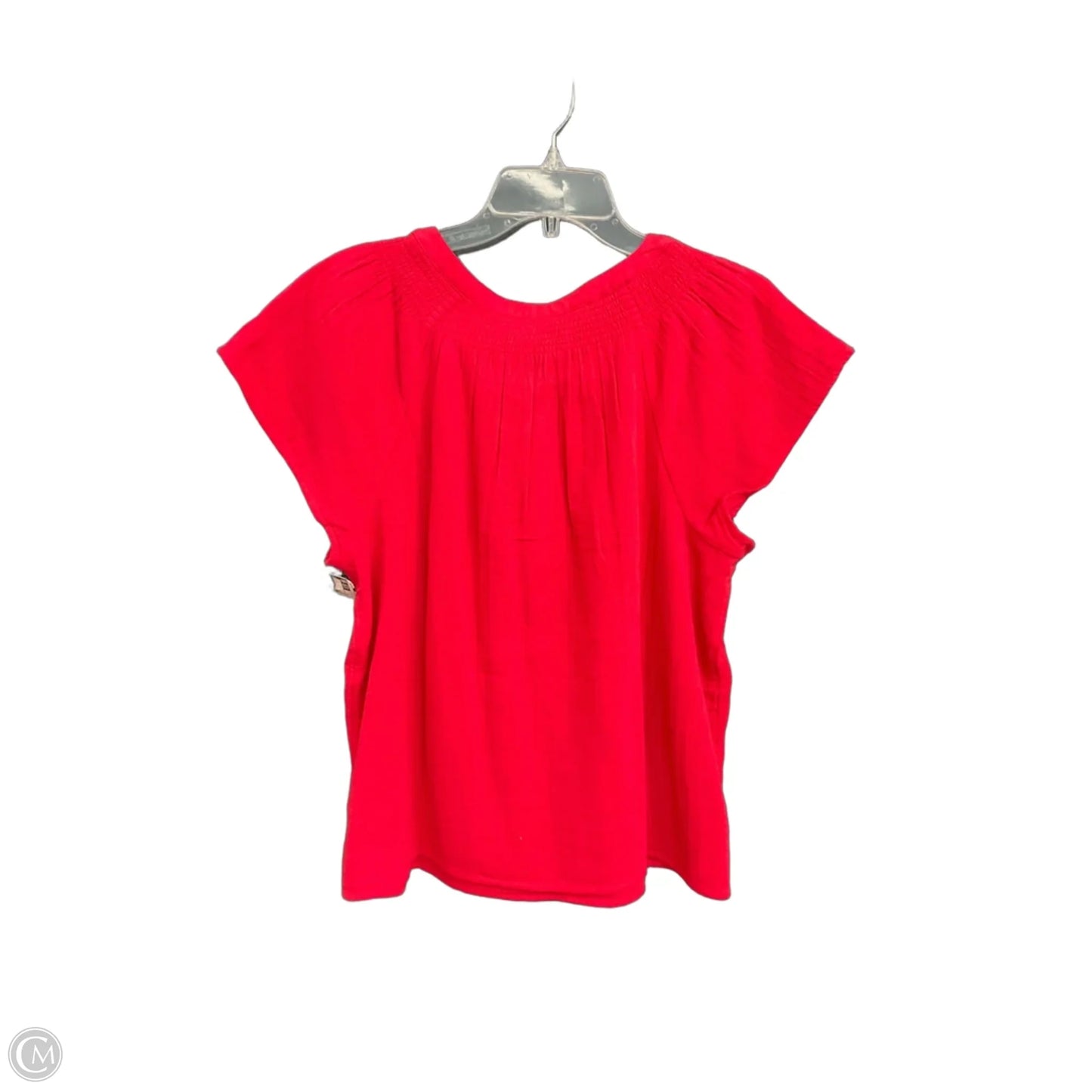 Blouse Short Sleeve By Vineyard Vines In Red, Size: L