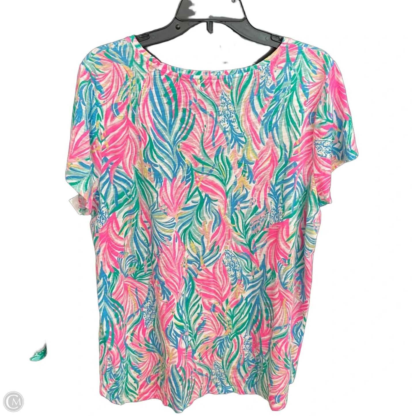 Top Short Sleeve Designer By Lilly Pulitzer In Pink, Size: Xxl
