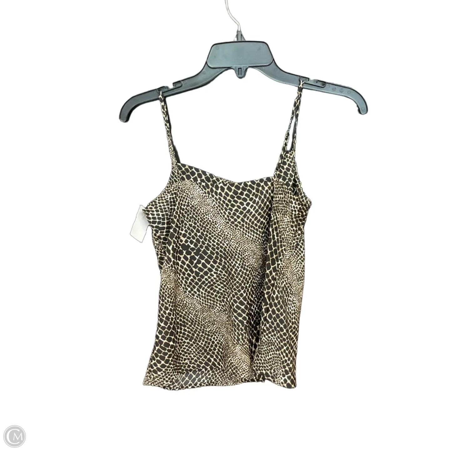 Top Sleeveless By Banana Republic In Snakeskin Print, Size: Xxs
