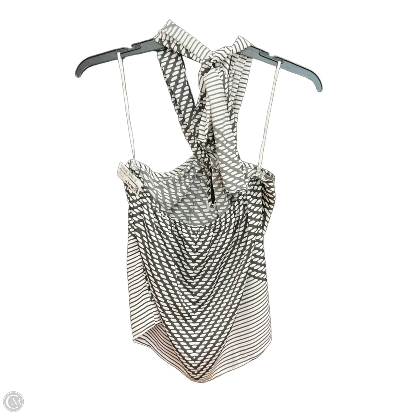Top Sleeveless By Banana Republic In Black & White, Size: Xxs