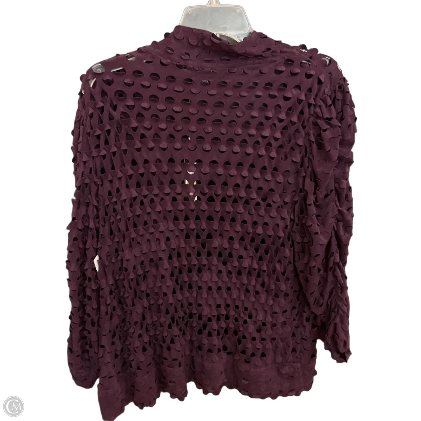 Cardigan By Clothes Mentor In Purple, Size: Xl