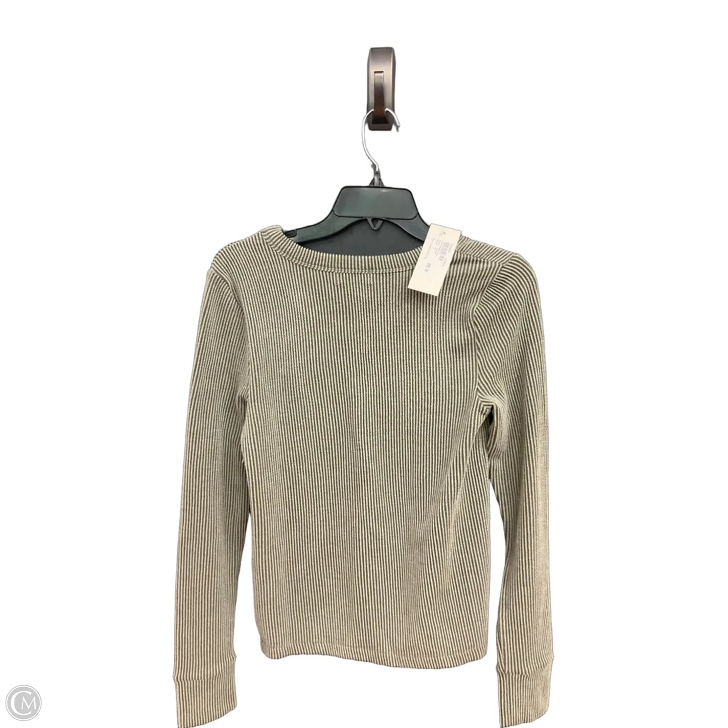 Top Long Sleeve Basic By Evereve In Green, Size: S