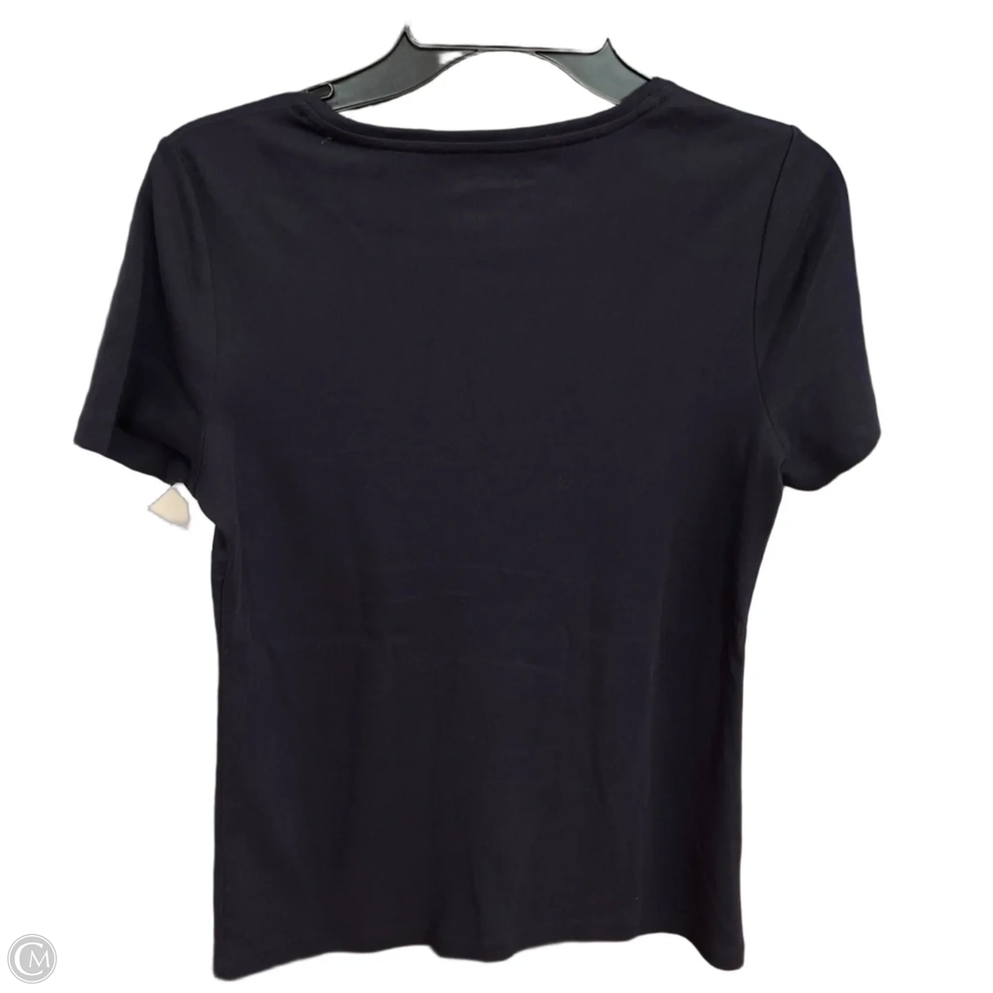 Top Short Sleeve Basic By Talbots In Navy, Size: S
