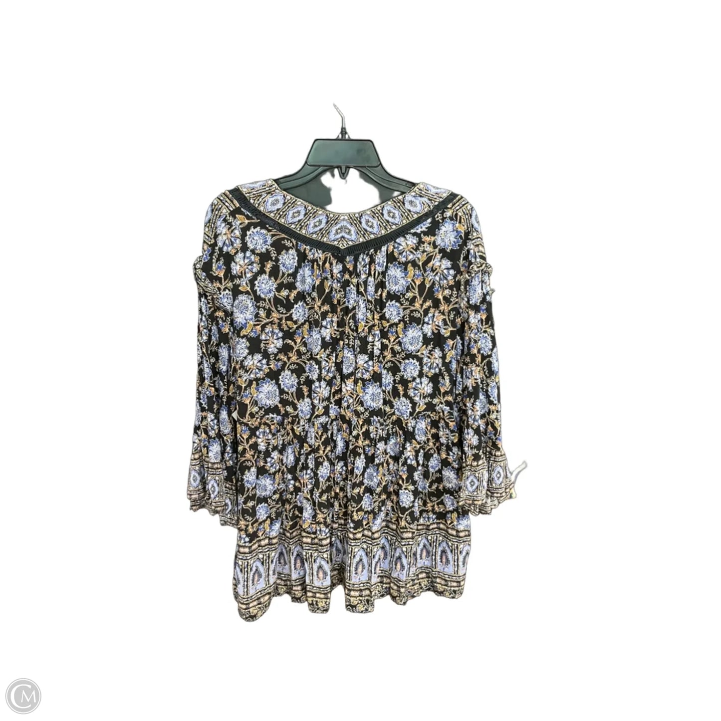 Top Long Sleeve By Free People In Blue, Size: M