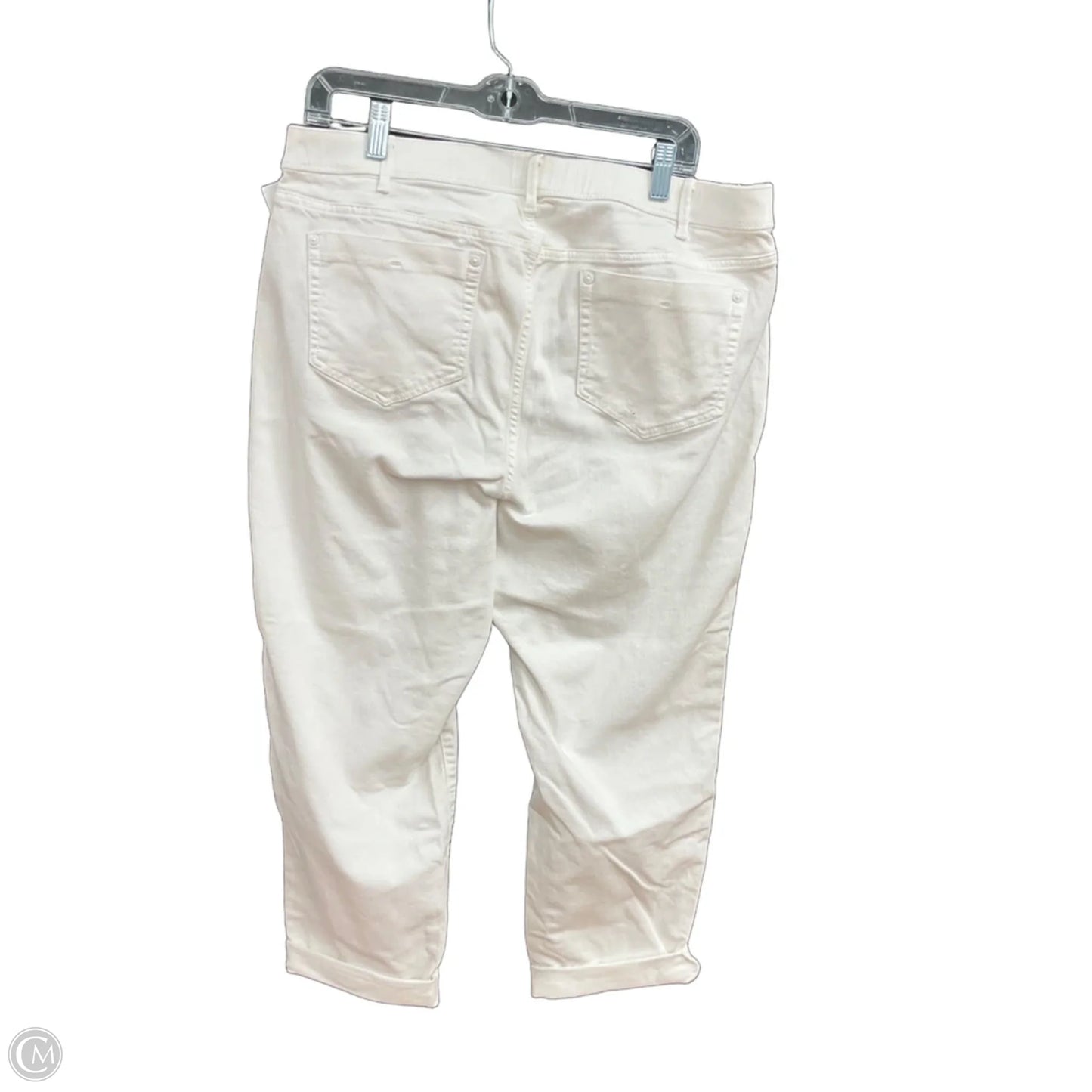Jeans Straight By J. Jill In White Denim, Size: 18