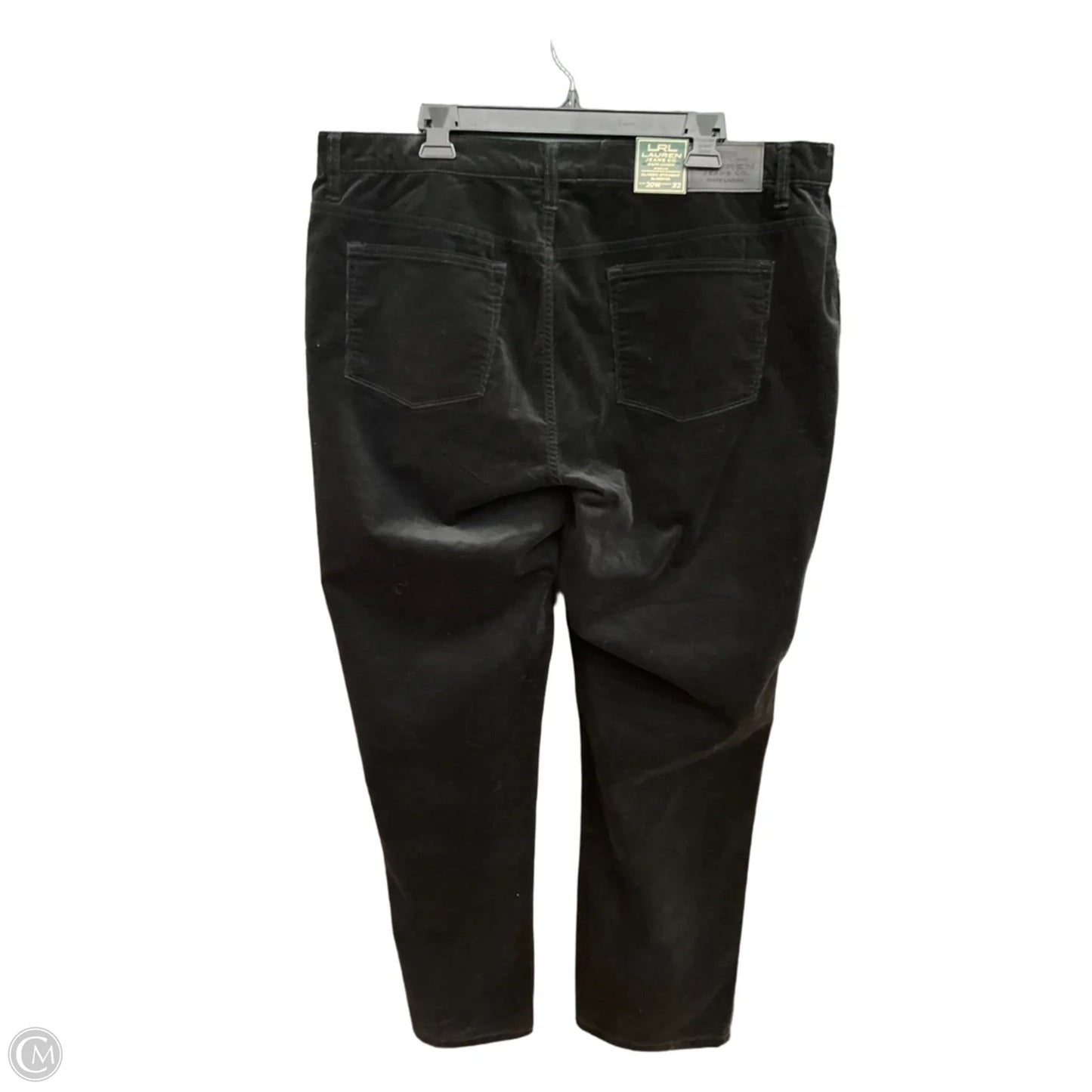 Pants Corduroy By Lauren By Ralph Lauren In Black, Size: 20