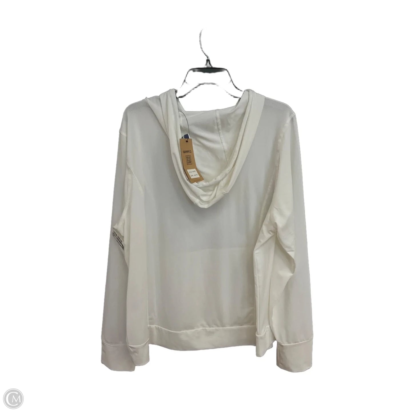 Athletic Top Long Sleeve Hoodie By Gerry In White, Size: Xxl