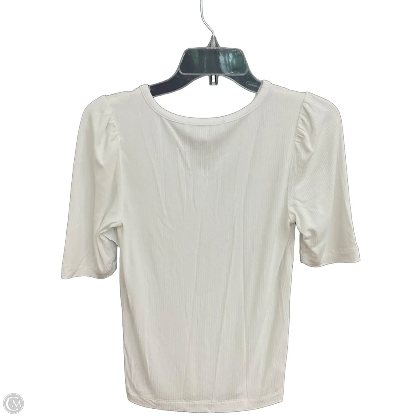 Top Short Sleeve Basic By Loft In White, Size: S