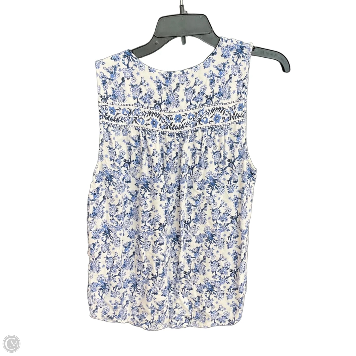 Top Sleeveless By Katherine Barclay In Blue, Size: M