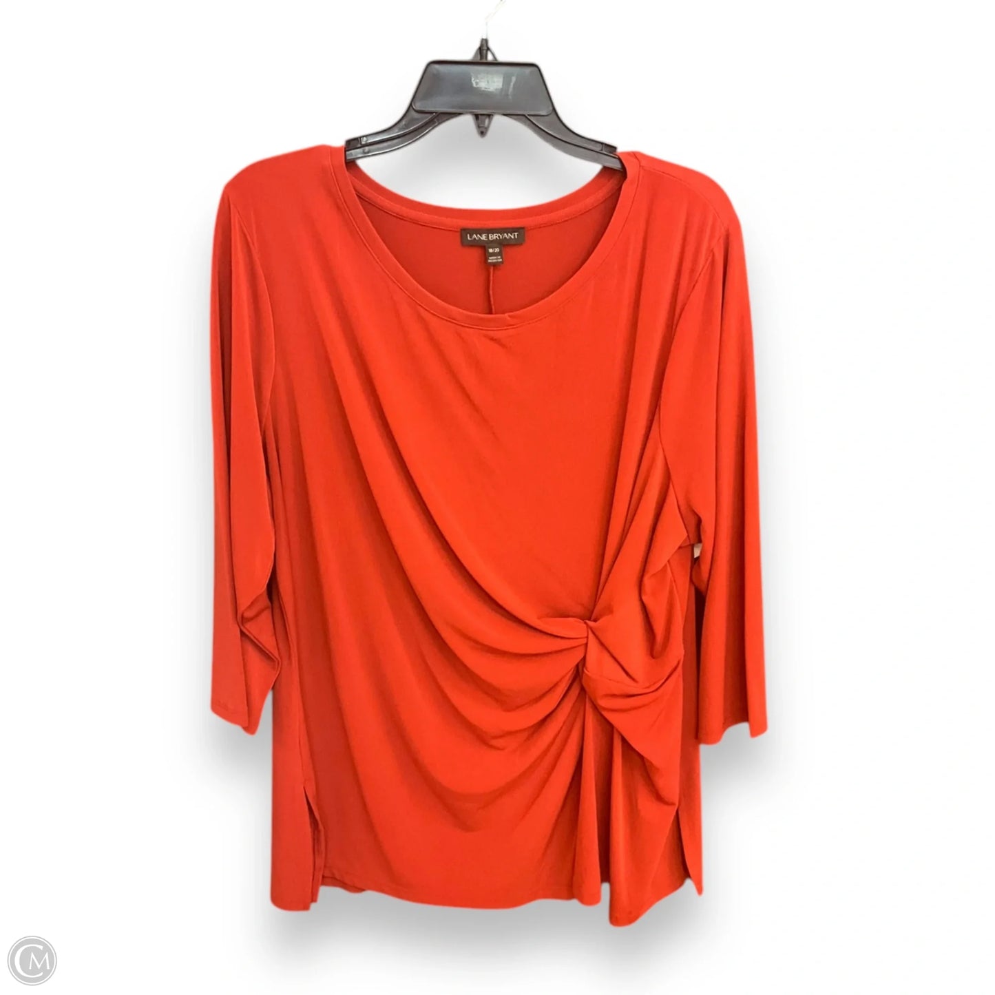 Top 3/4 Sleeve By Lane Bryant In Orange, Size: Xl