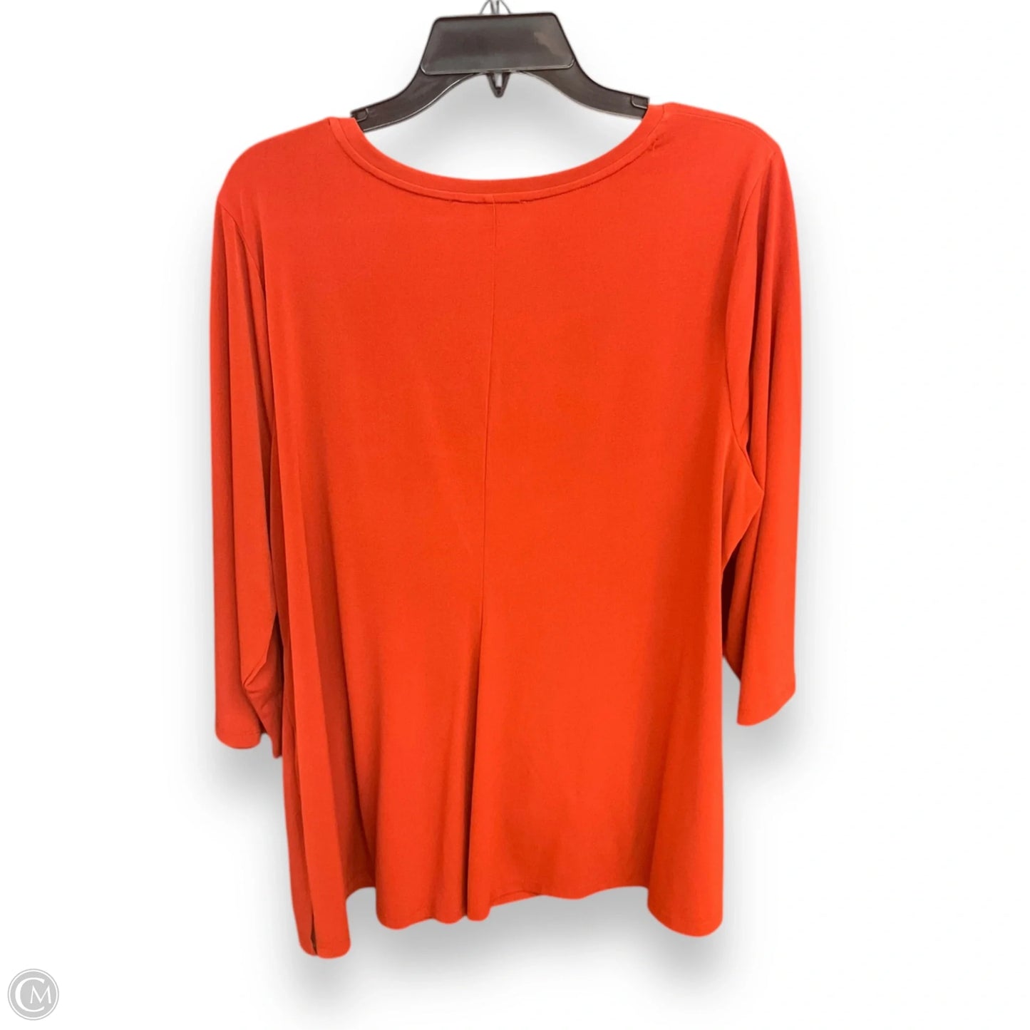 Top 3/4 Sleeve By Lane Bryant In Orange, Size: Xl