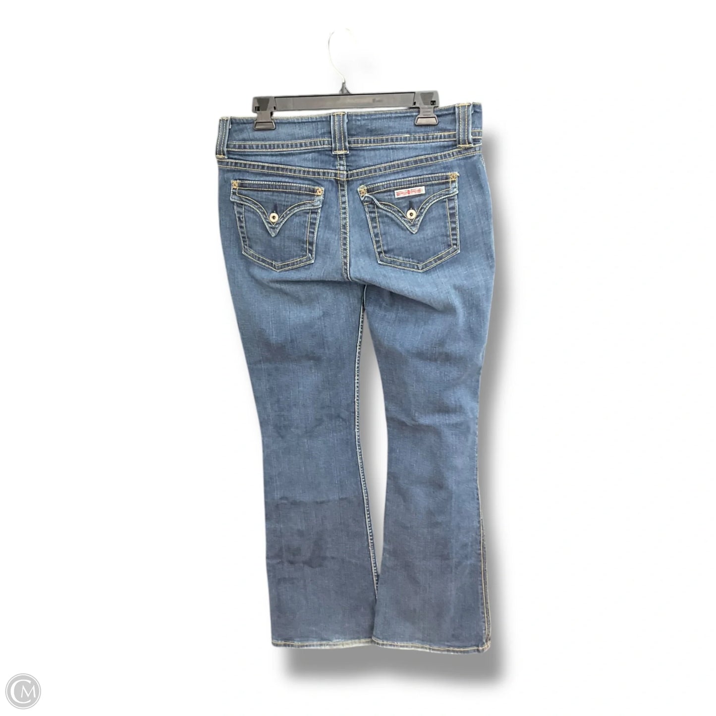 Jeans Flared By Hudson In Blue Denim, Size: 14