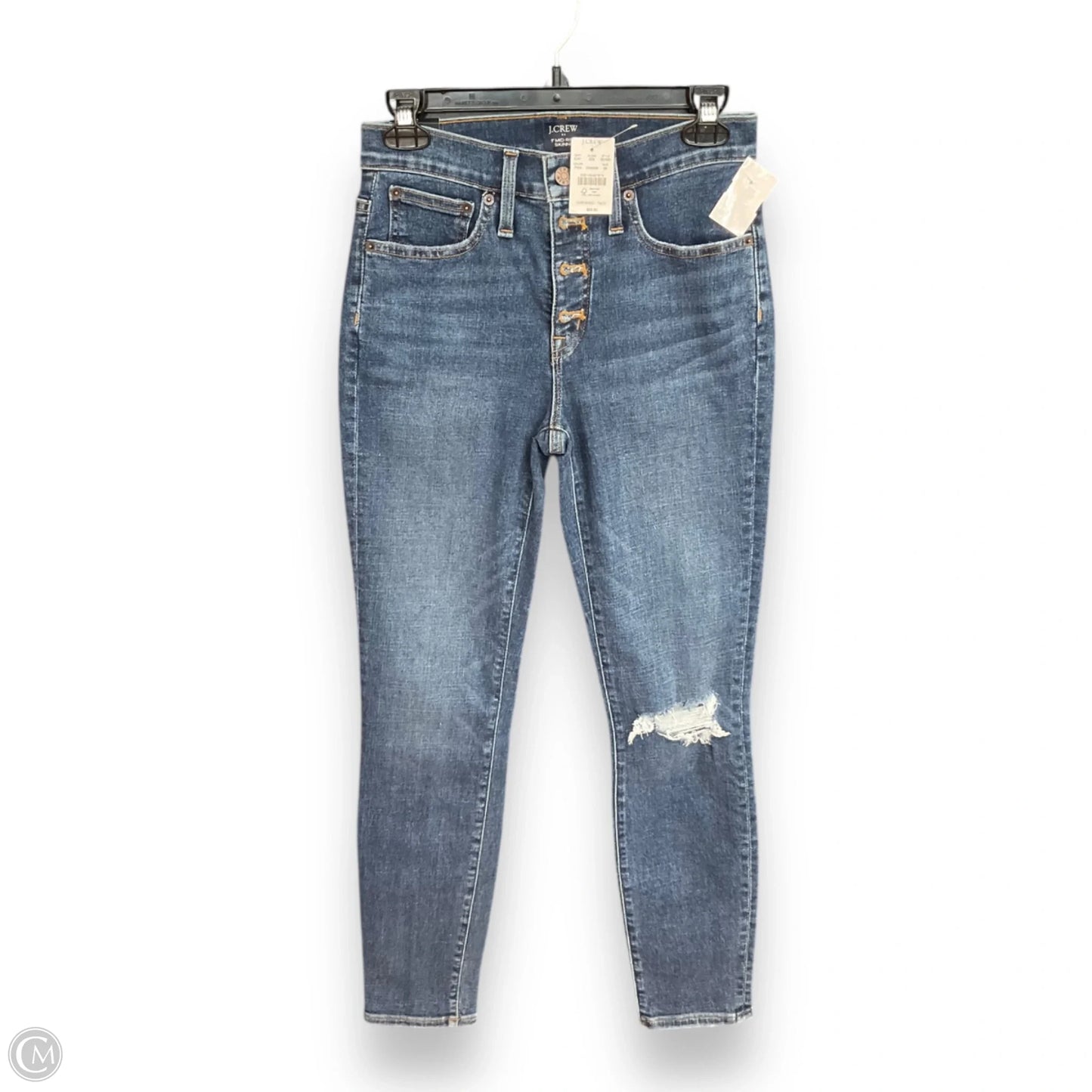 Jeans Skinny By J. Crew In Blue Denim, Size: 2