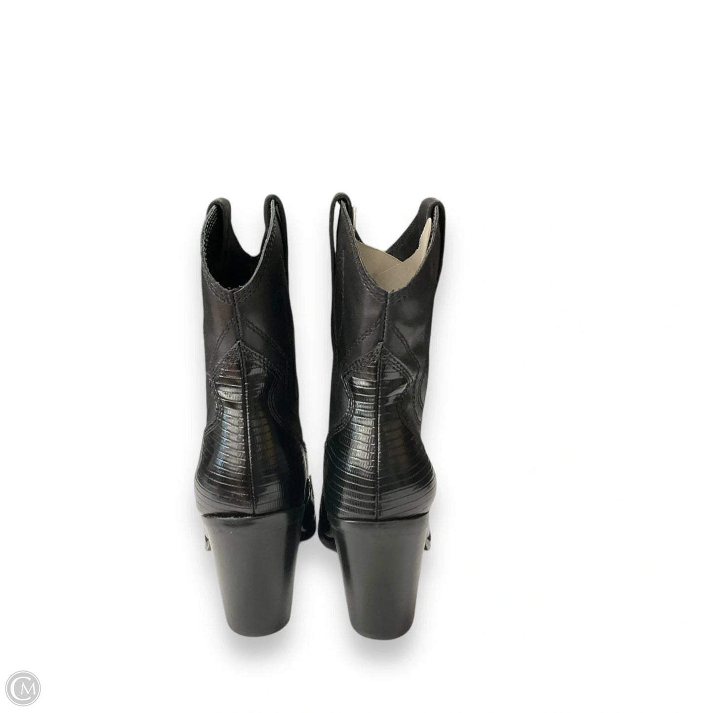 Boots Ankle Heels By Aldo In Black, Size: 8.5