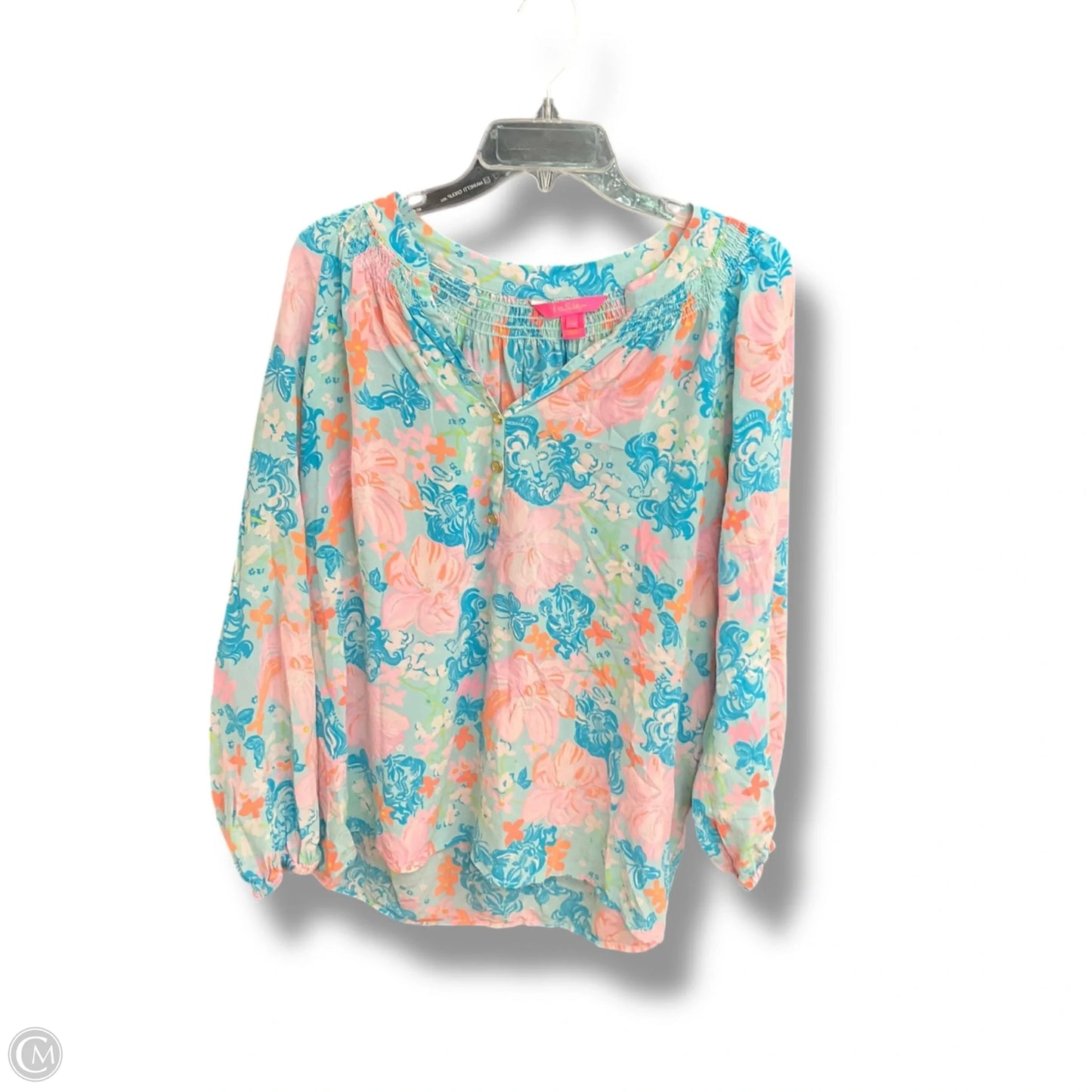 Top Long Sleeve Designer By Lilly Pulitzer In Multi-colored, Size: 2x