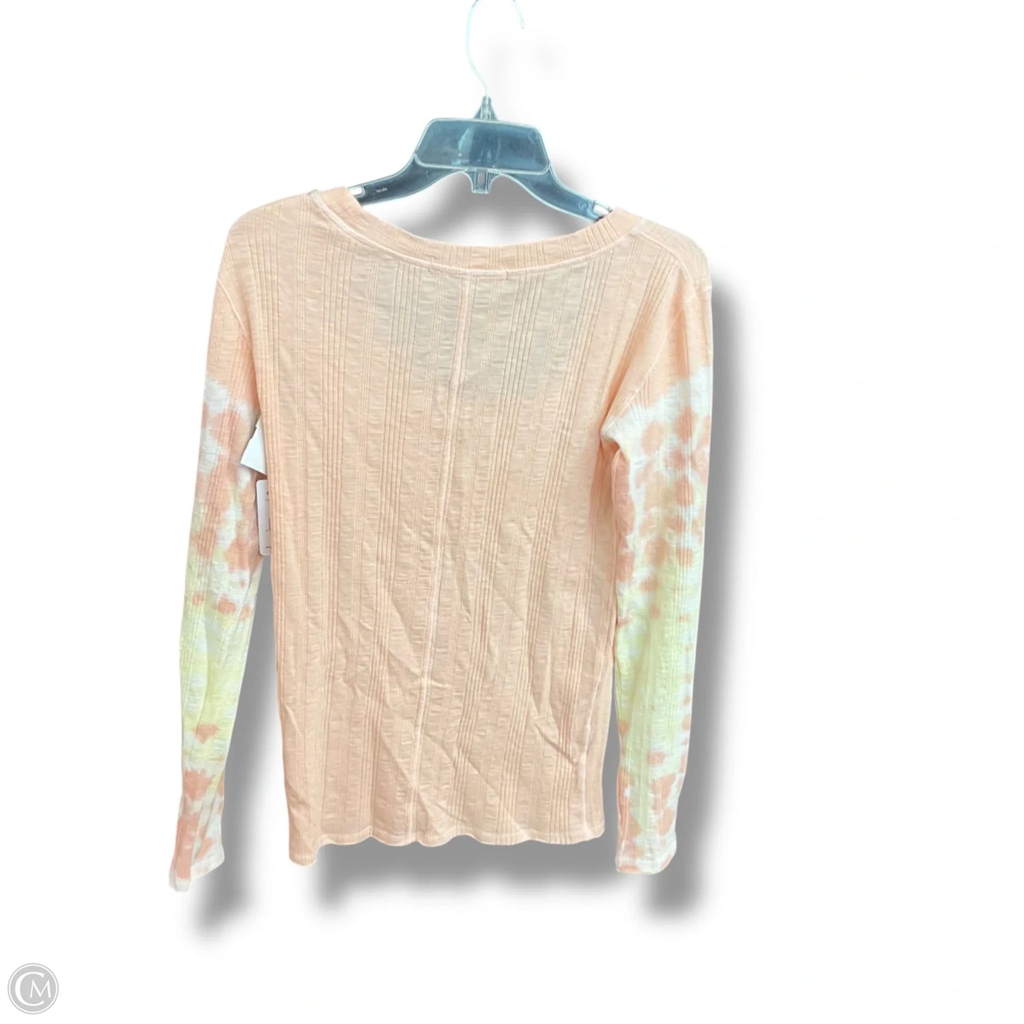 Top Long Sleeve By We The Free In Orange & Yellow, Size: L