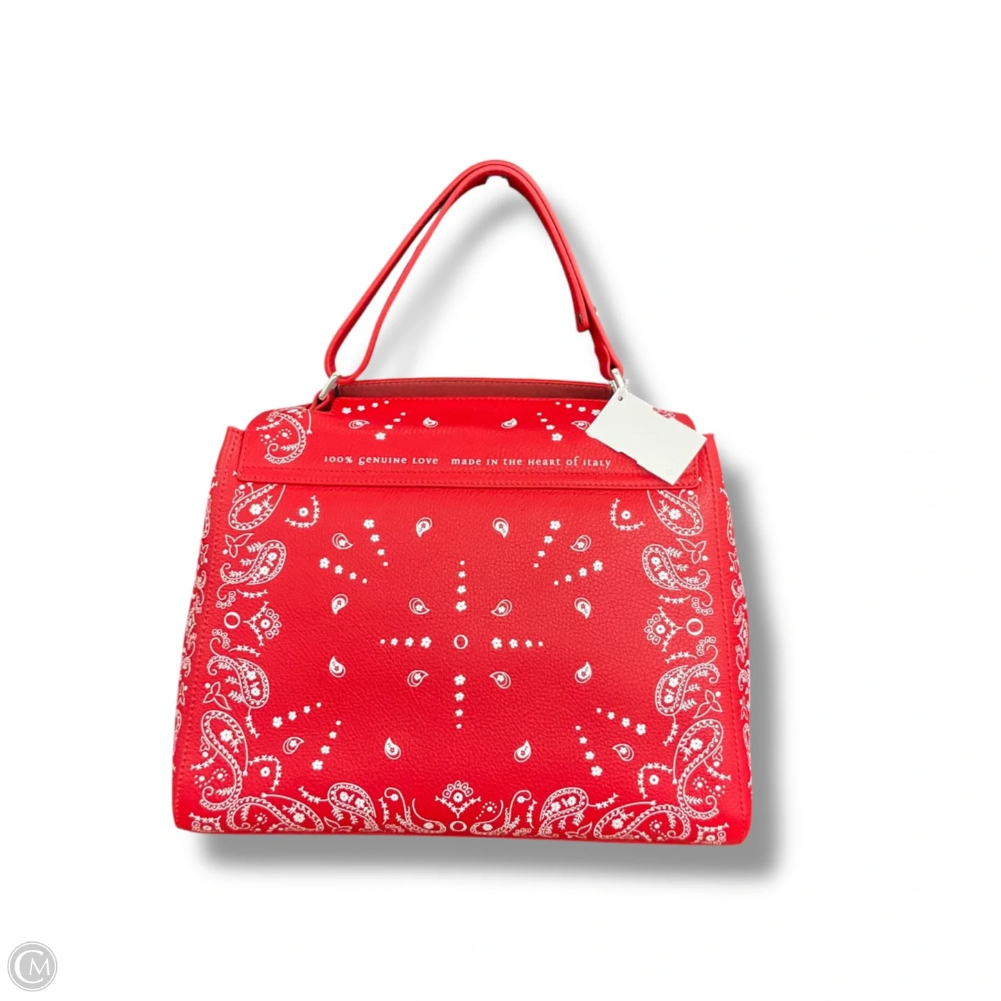 Handbag Leather By Orciani, Size: Medium