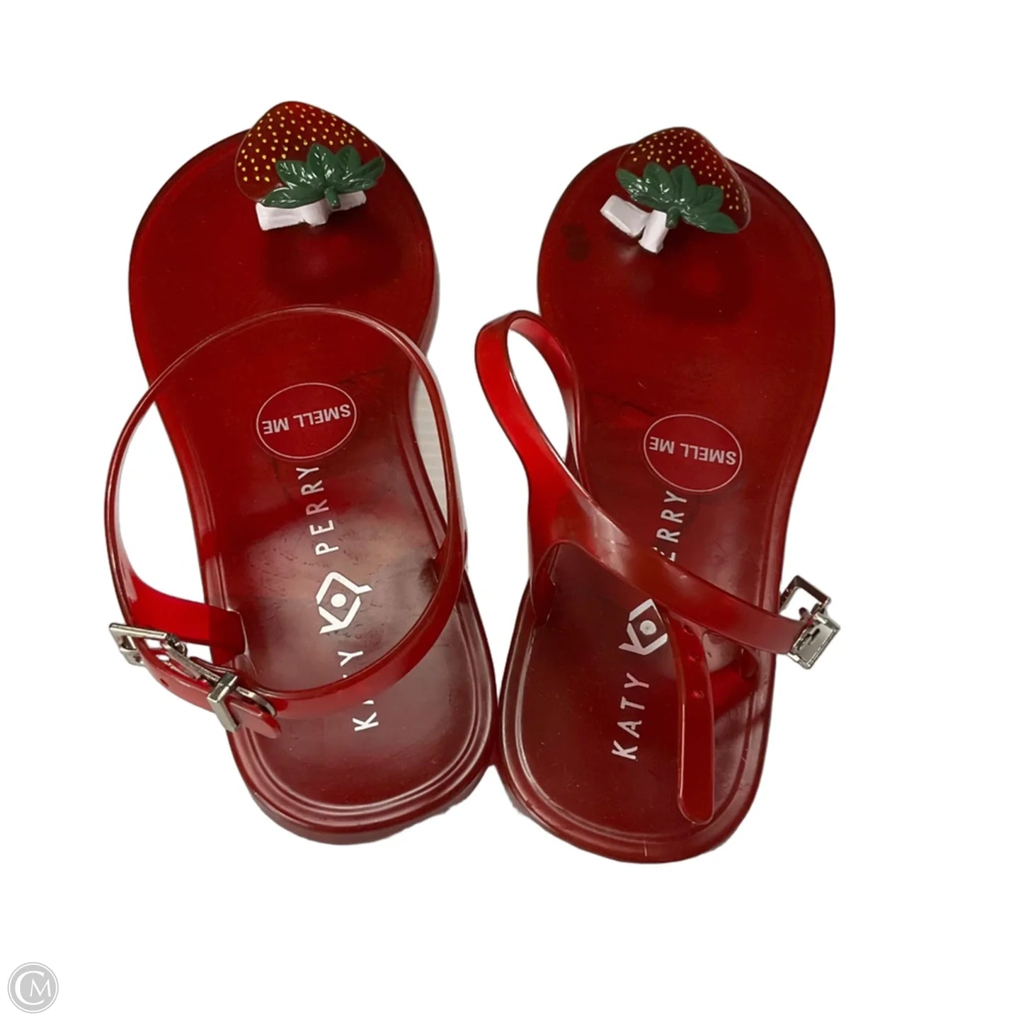 Sandals Flats By Katy Perry In Red, Size: 8