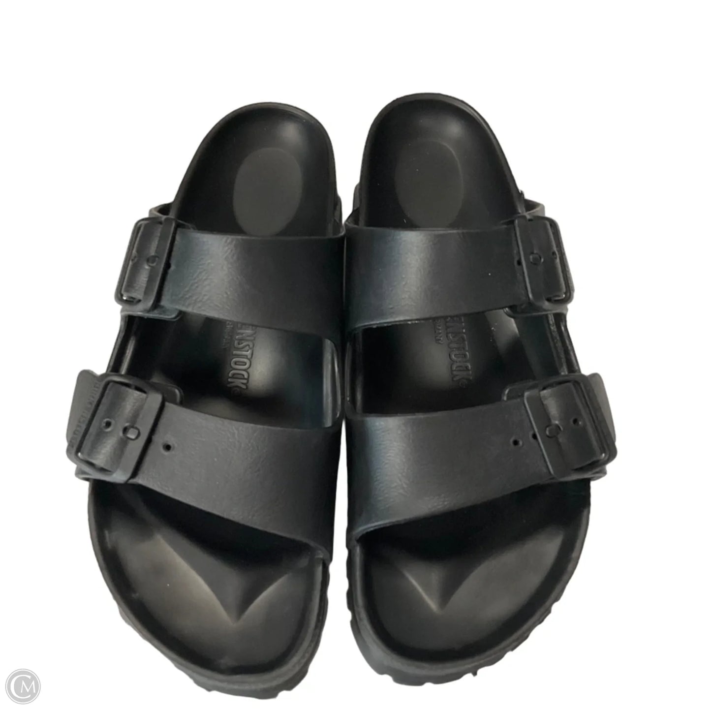Sandals Flats By Birkenstock In Black, Size: 8.5
