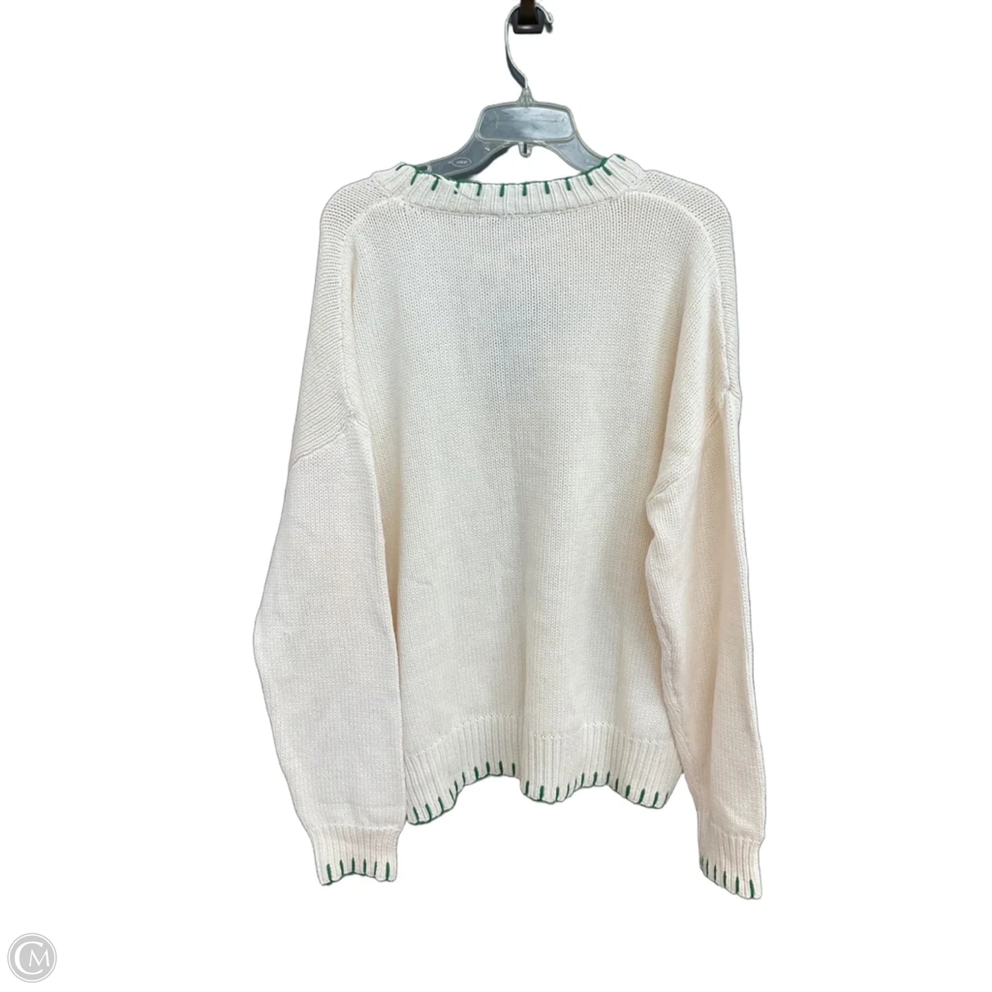 Sweater By Cmc In Cream, Size: 2x