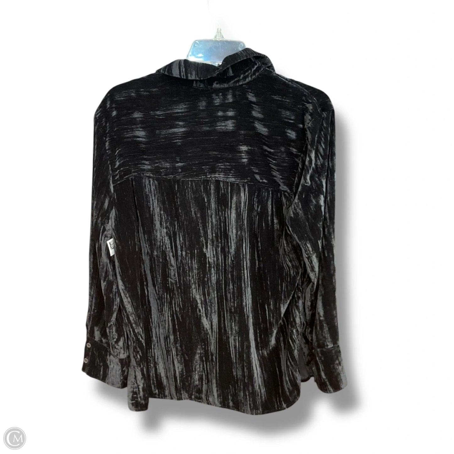 Blouse Long Sleeve By Treasure And Bond In Black, Size: S