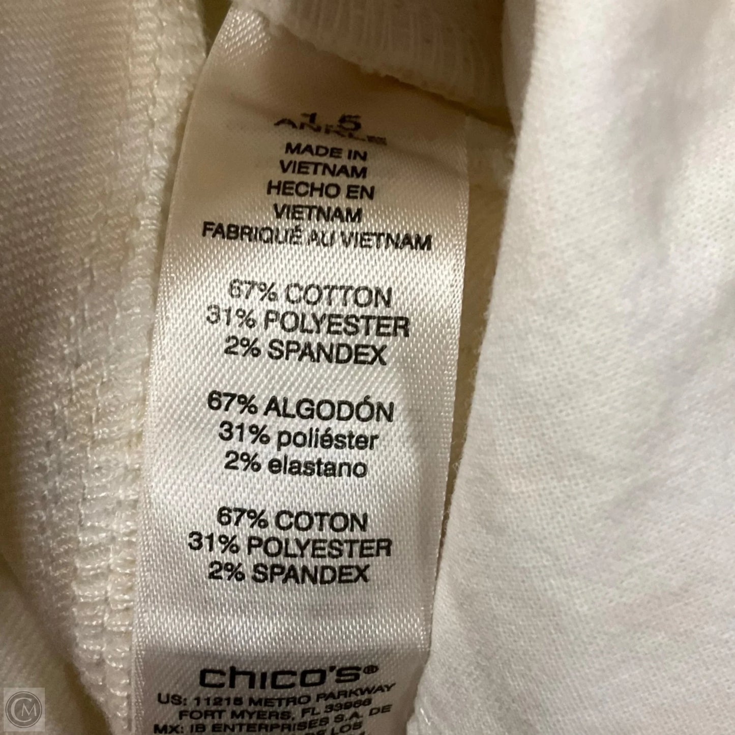 Pants Dress By Chicos In Checkered Pattern, Size: 8