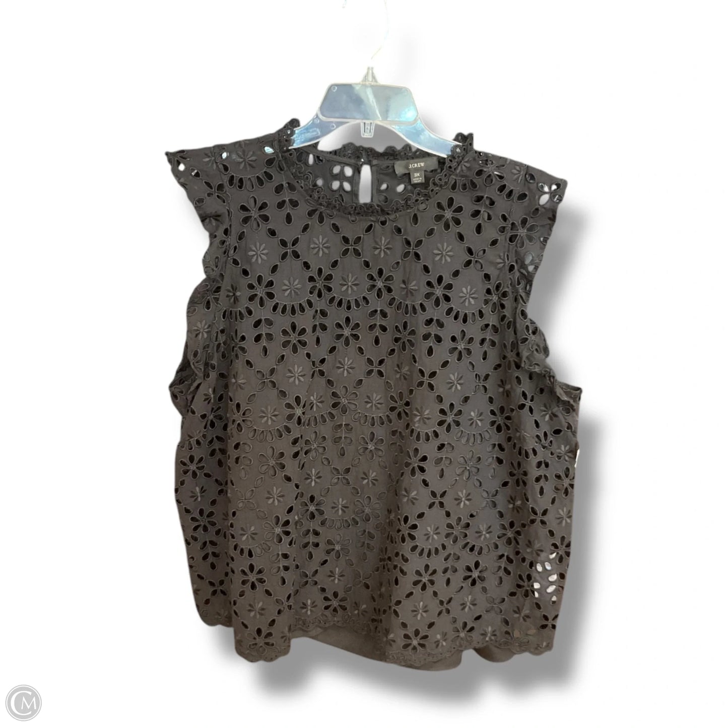 Top Sleeveless By J. Crew In Black, Size: 3x
