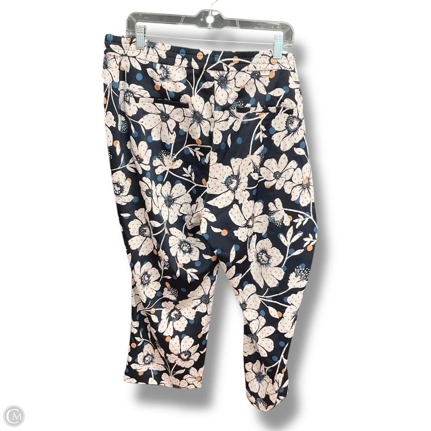 Pants Cropped By Eloquii In Floral Print, Size: 20