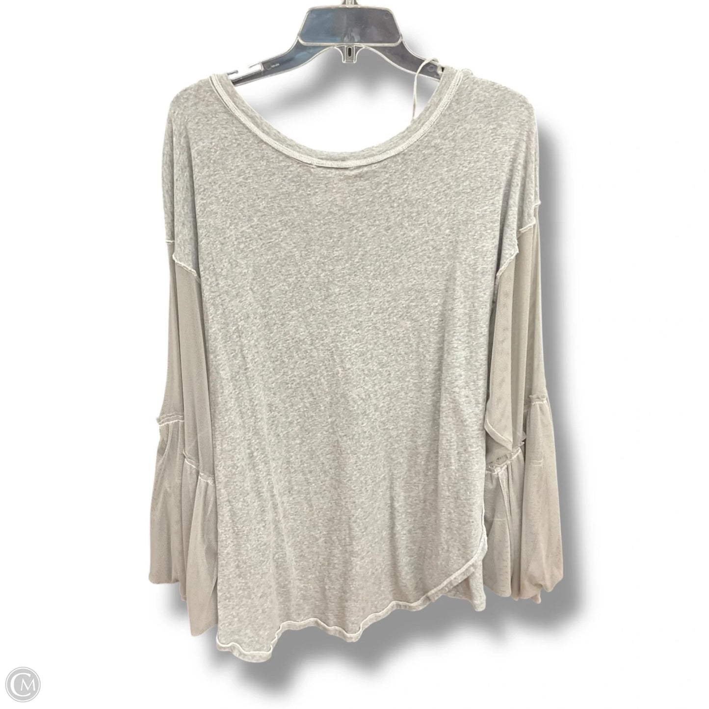 Top Long Sleeve By Free People In Grey, Size: L