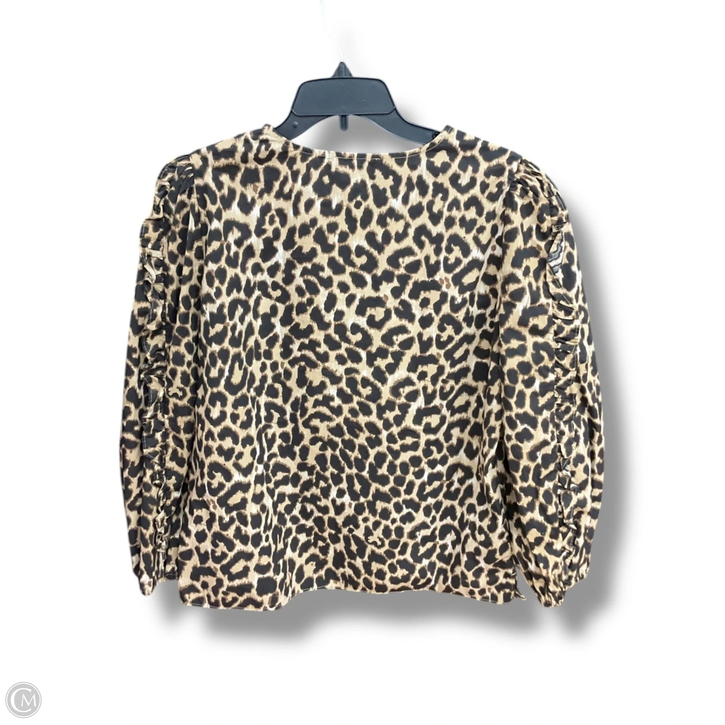 Top 3/4 Sleeve By J. Crew In Animal Print, Size: S