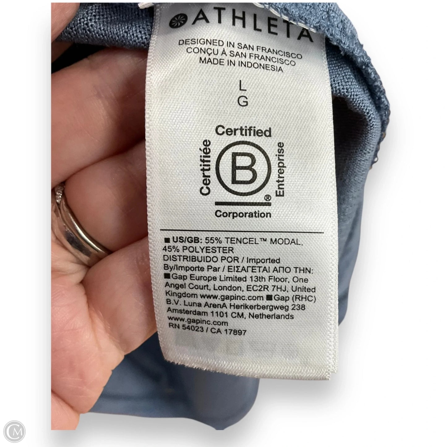 Athletic Tank Top By Athleta In Blue, Size: L
