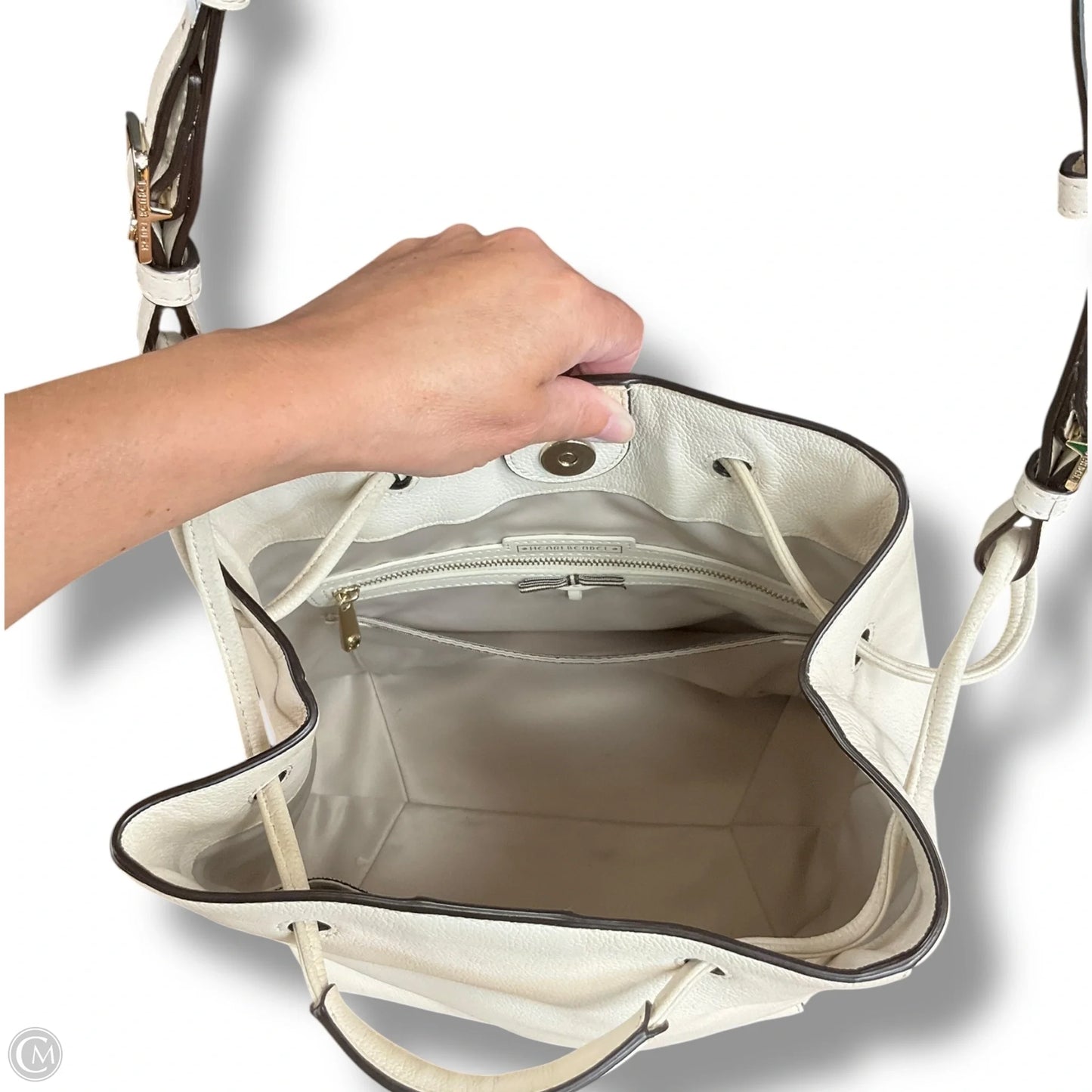 Handbag Leather By Henri Bendel, Size: Medium