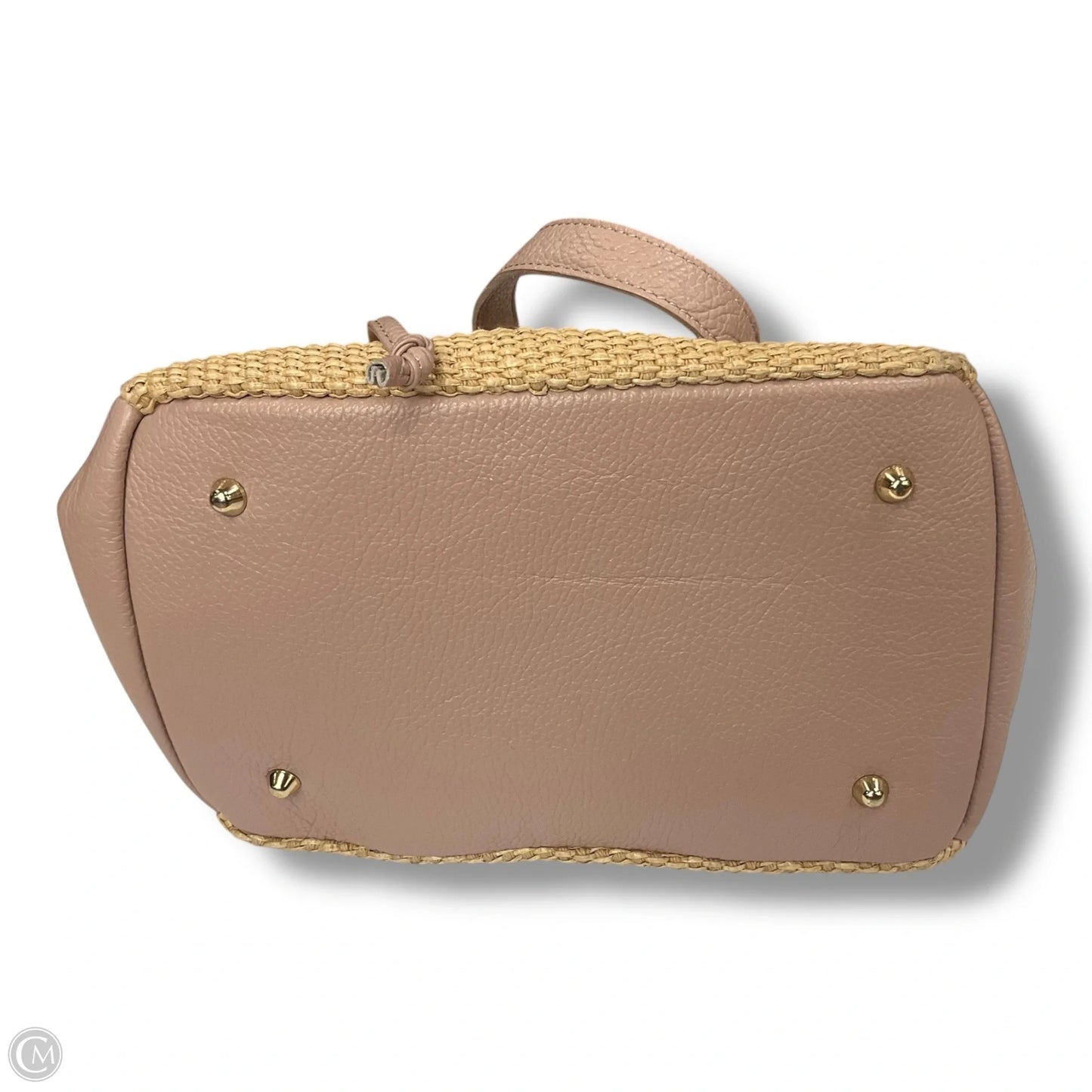 Handbag Leather By Uniform, Size: Medium