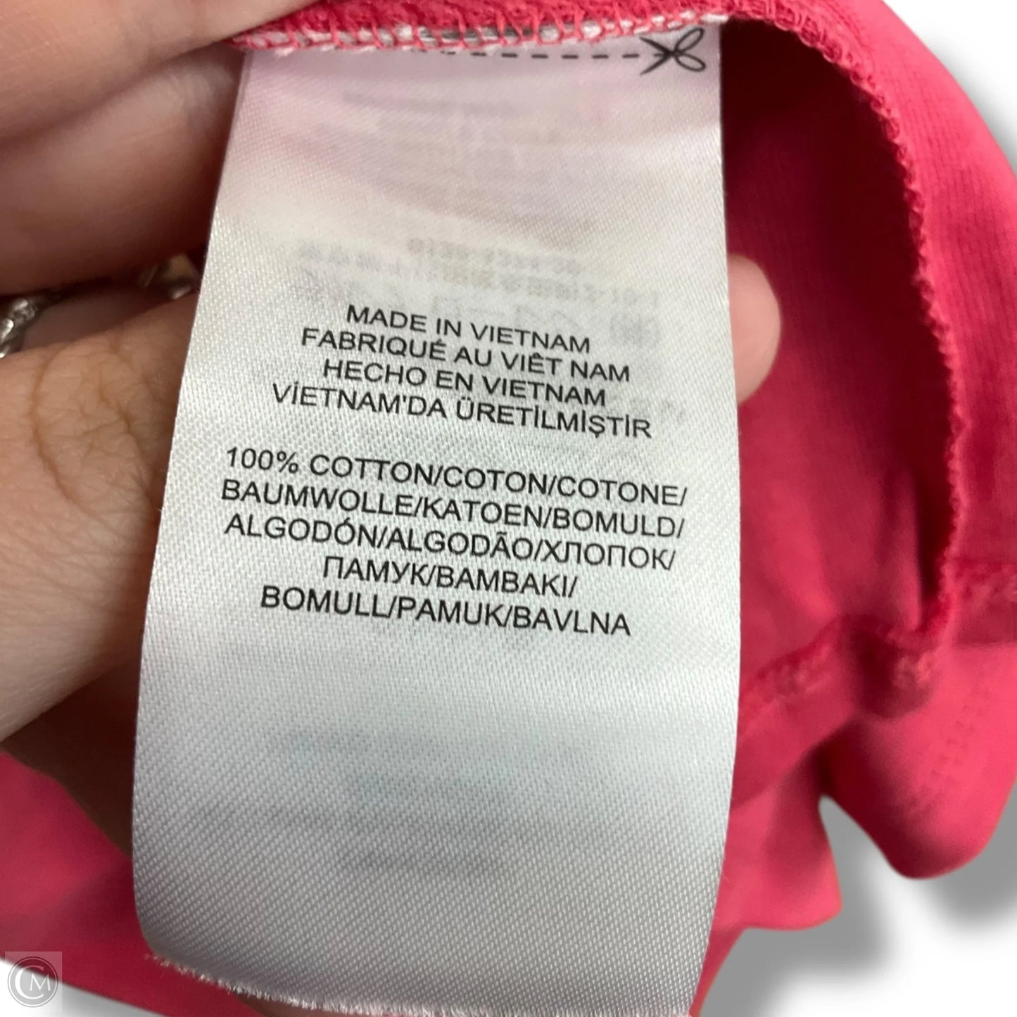 Top 3/4 Sleeve Basic By Lauren By Ralph Lauren In Pink, Size: 1x