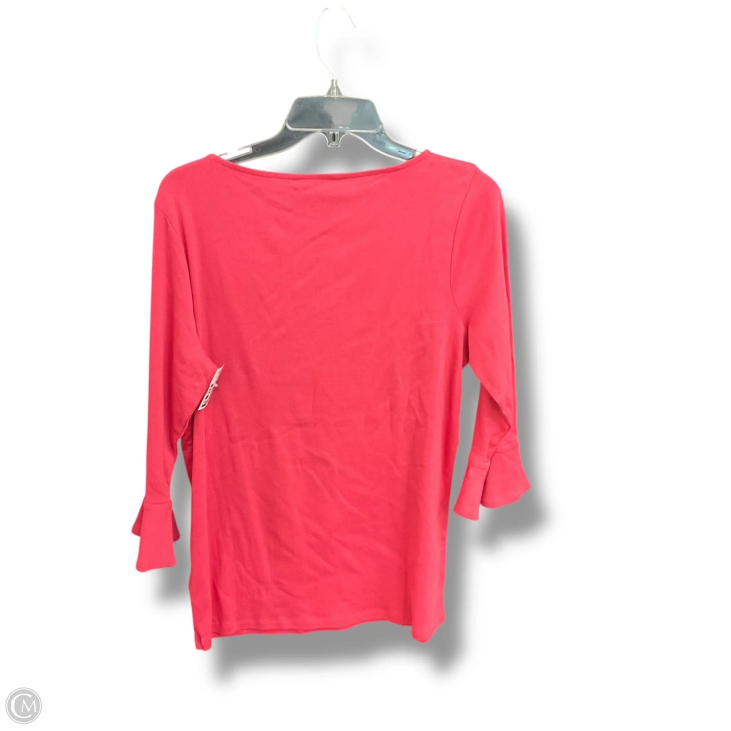Top 3/4 Sleeve Basic By Lauren By Ralph Lauren In Pink, Size: 1x