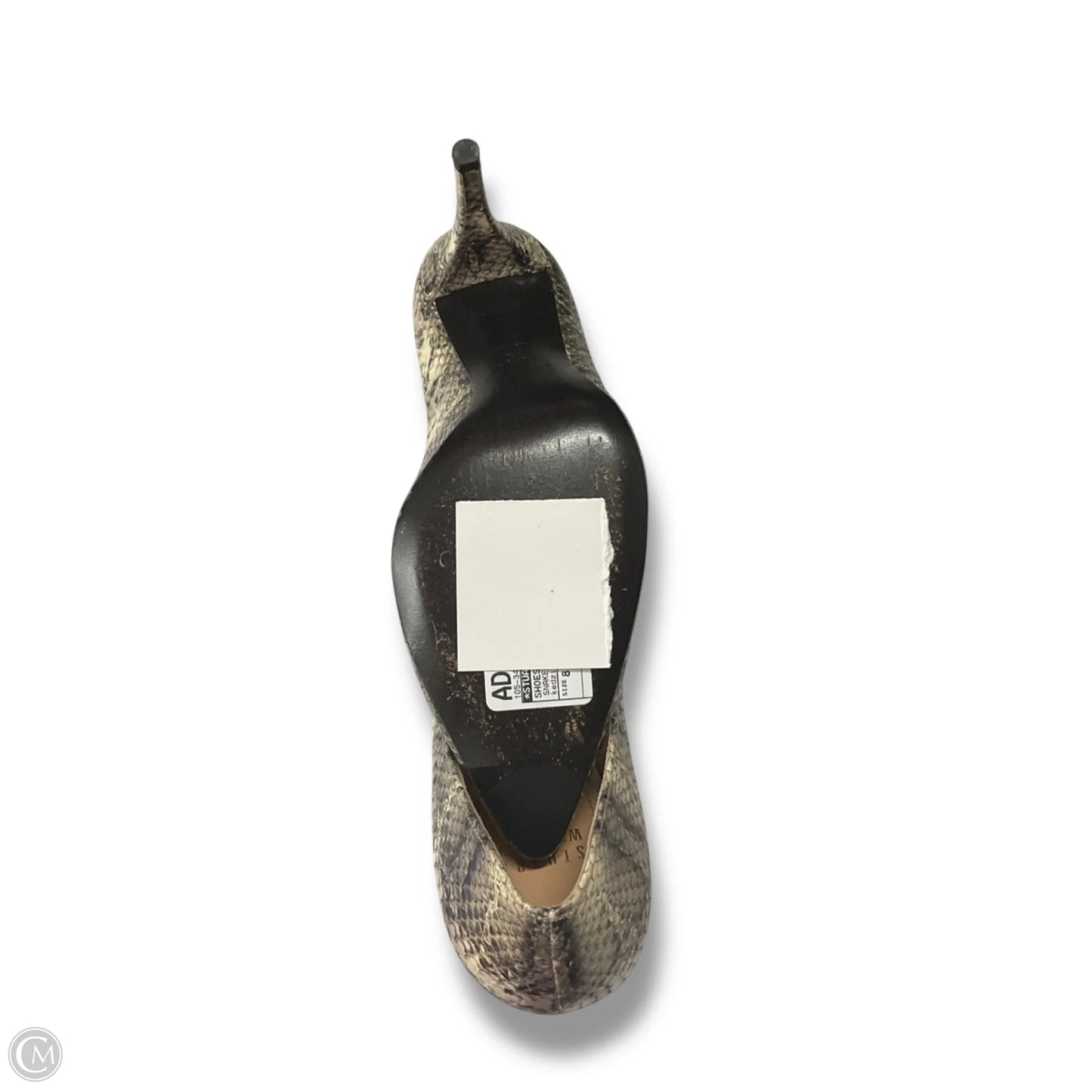 Shoes Designer By Stuart Weitzman In Snakeskin Print, Size: 8.5