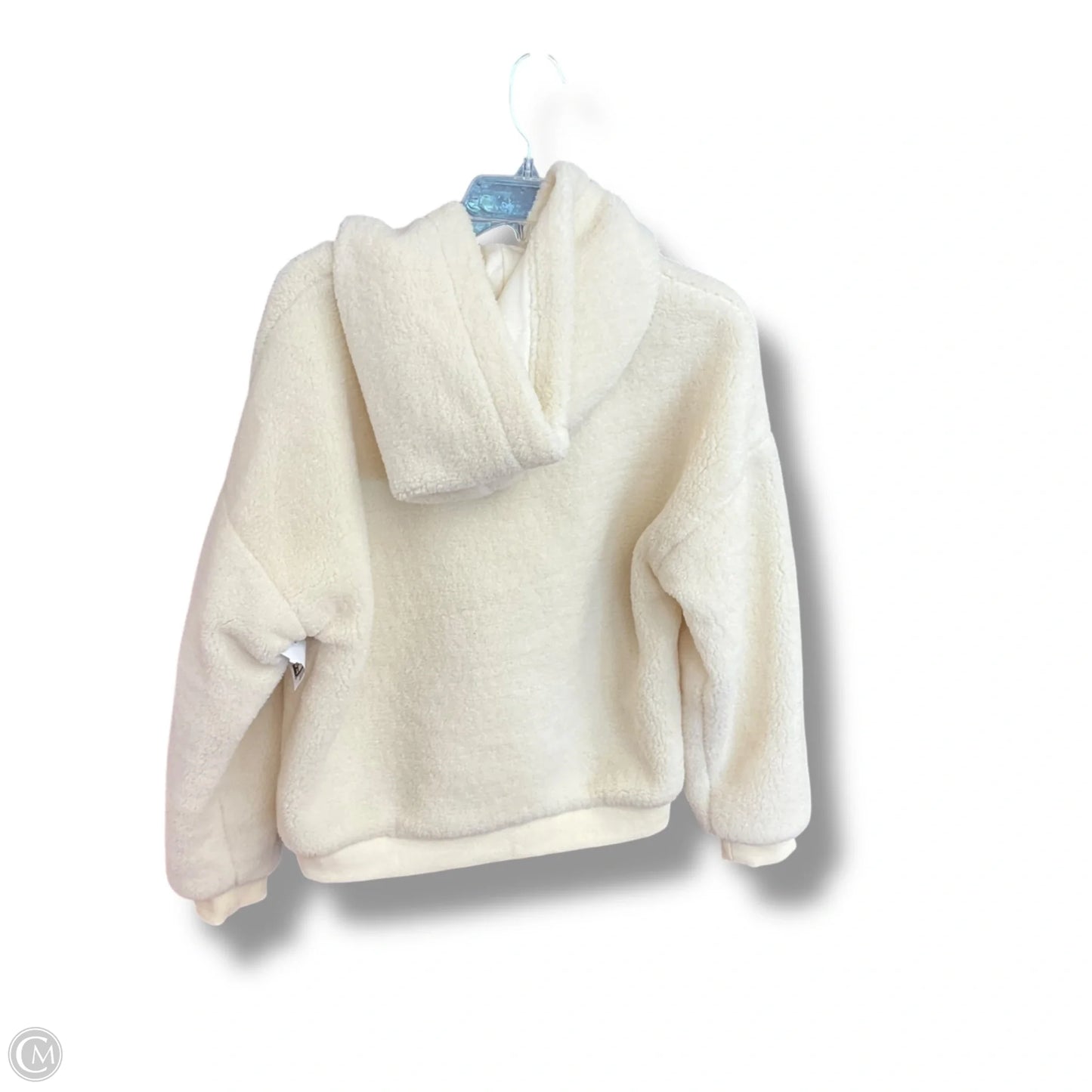 Jacket Fleece By Elodie In Cream, Size: M
