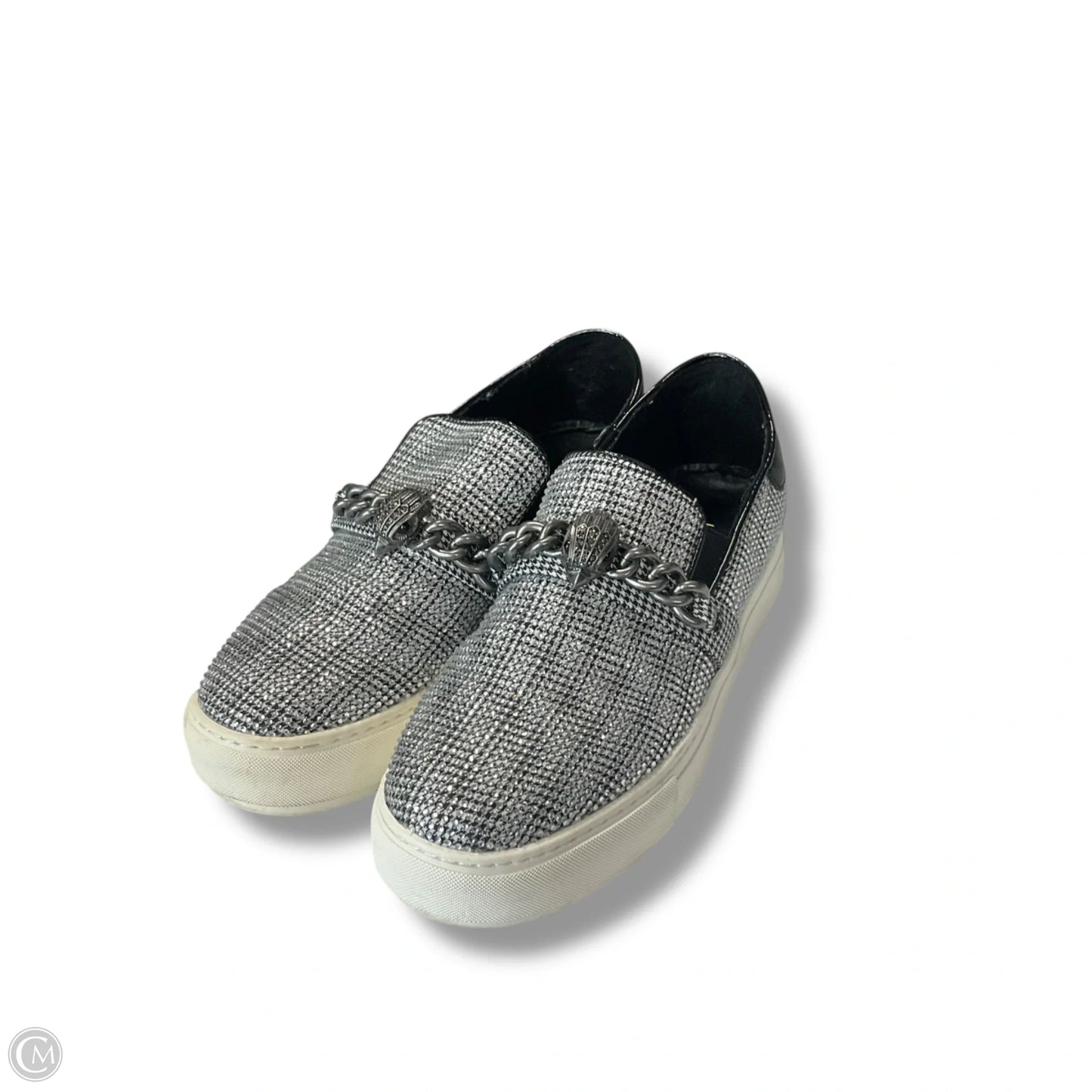 Shoes Sneakers By Kurt Geiger In Silver, Size: 7.5