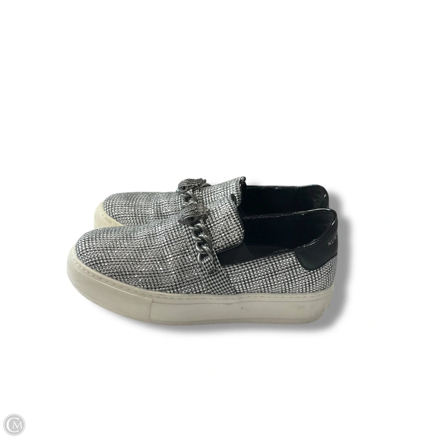 Shoes Sneakers By Kurt Geiger In Silver, Size: 7.5