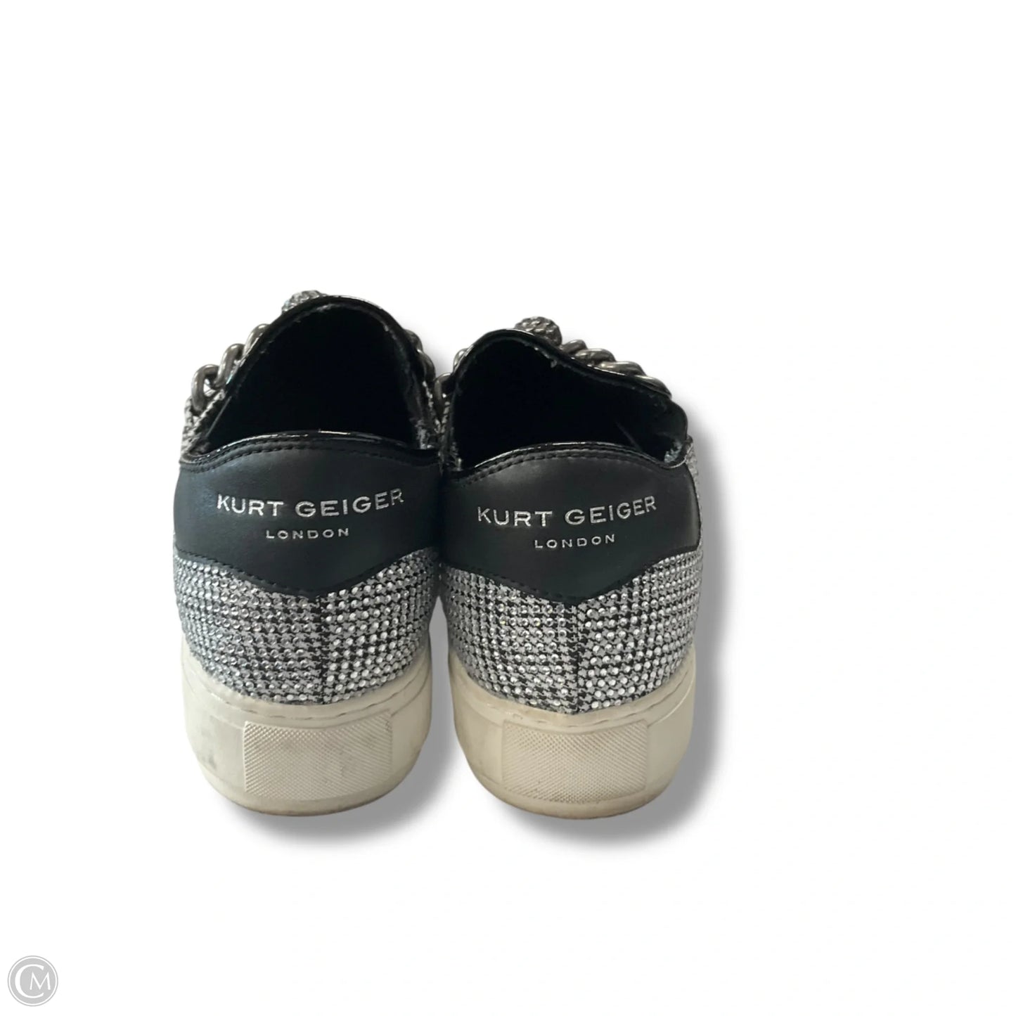 Shoes Sneakers By Kurt Geiger In Silver, Size: 7.5