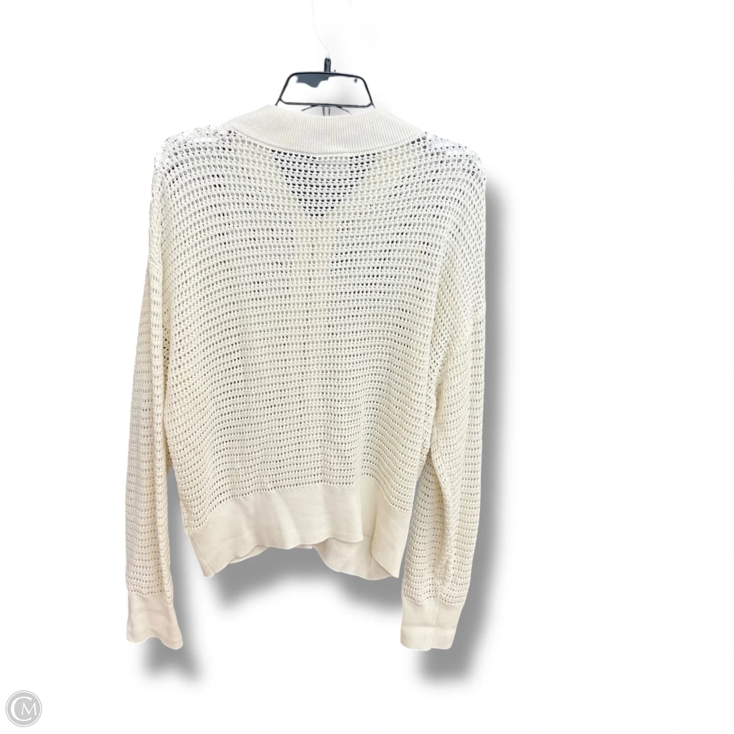 Sweater Cardigan By Varley In Ivory, Size: M