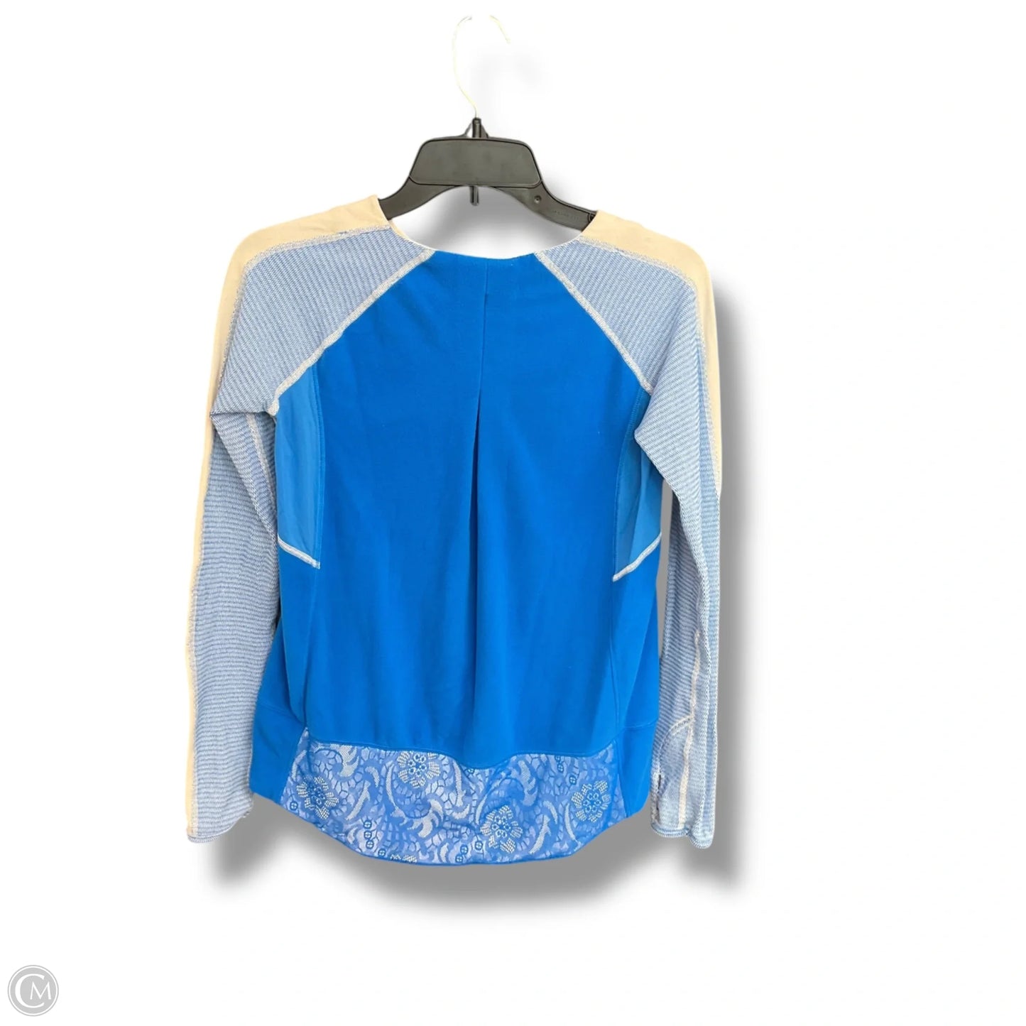 Athletic Top Long Sleeve Crewneck By Lululemon In Blue, Size: S