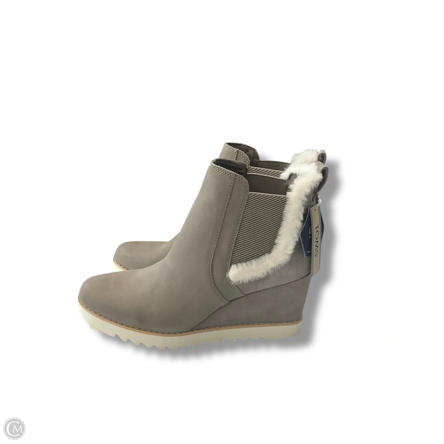 Boots Ankle Heels By Toms In Grey, Size: 10