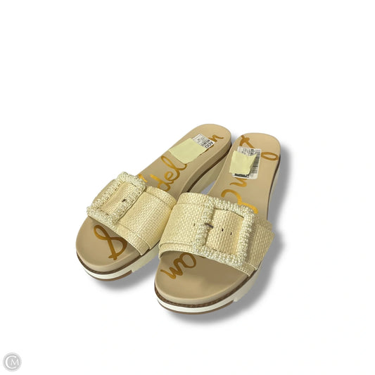 Sandals Flats By Sam Edelman In Ivory, Size: 10