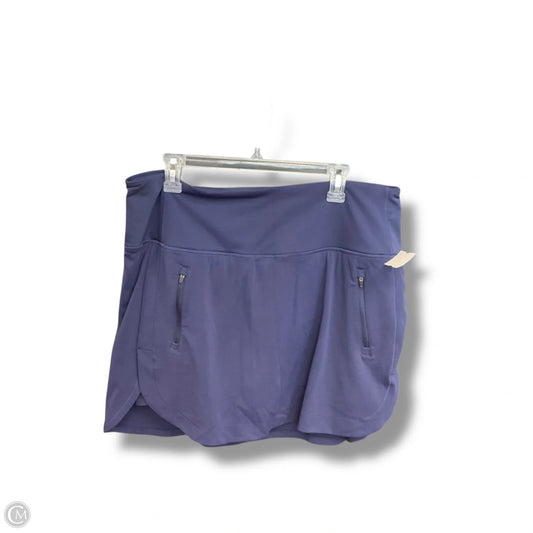 Athletic Skort By Athleta In Navy, Size: 1x