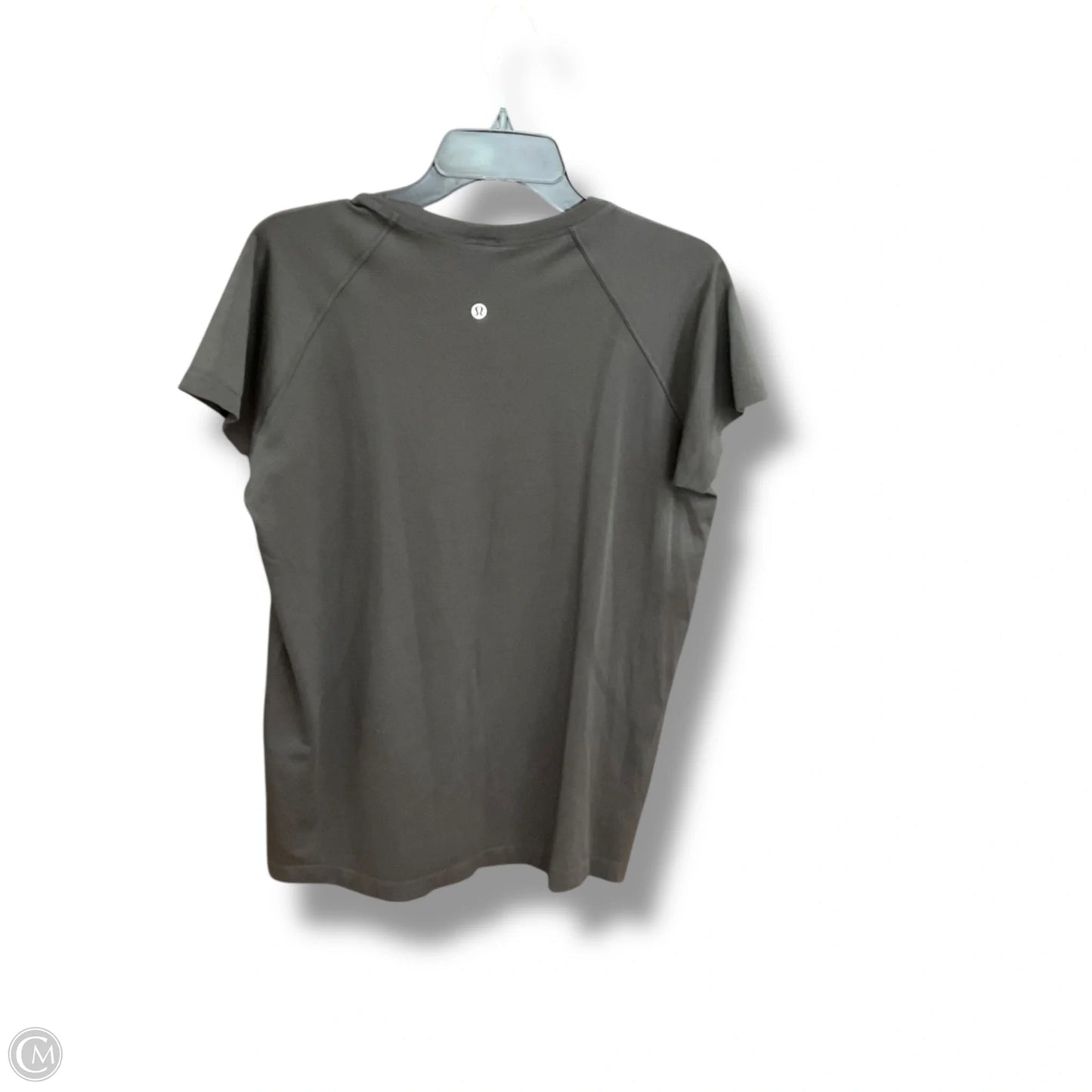 Athletic Top Short Sleeve By Lululemon In Black, Size: 14