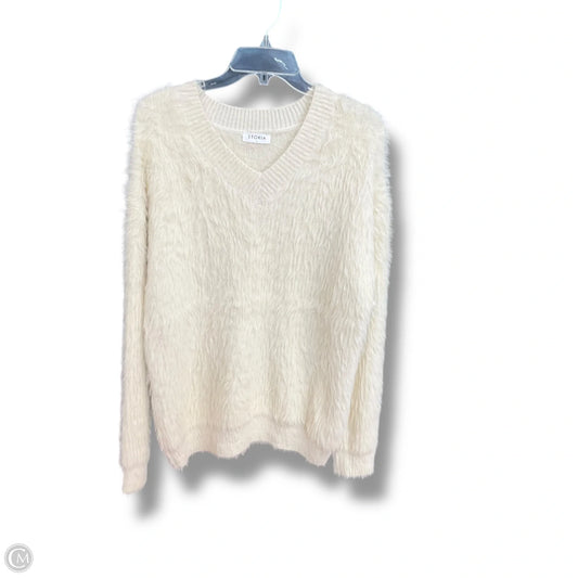 Sweater By Storia In Cream, Size: L