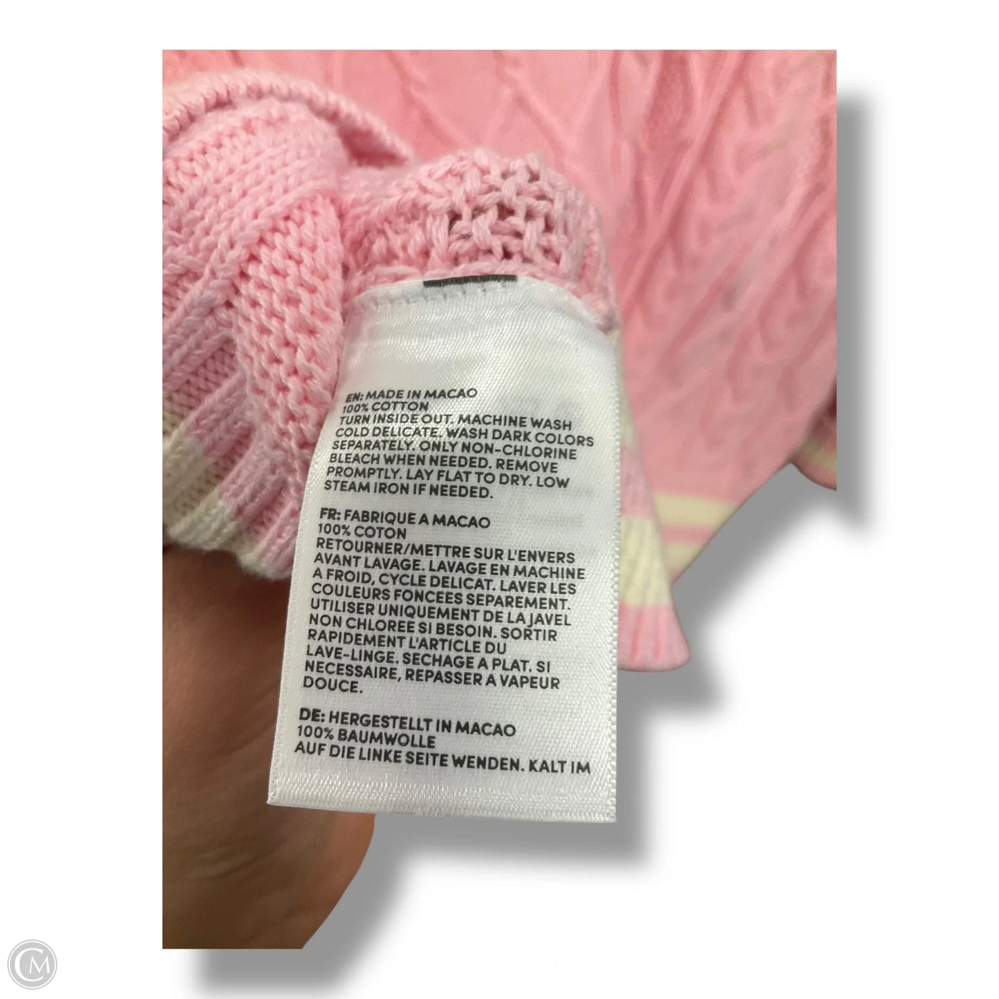 Sweater By Lands End In Pink, Size: L