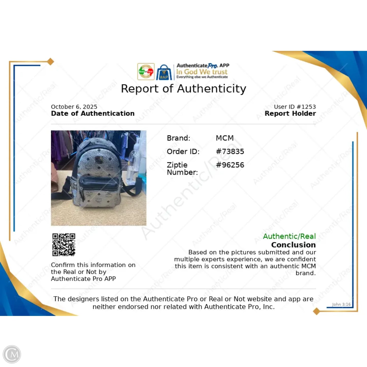 Backpack Luxury Designer By Mcm, Size: Small