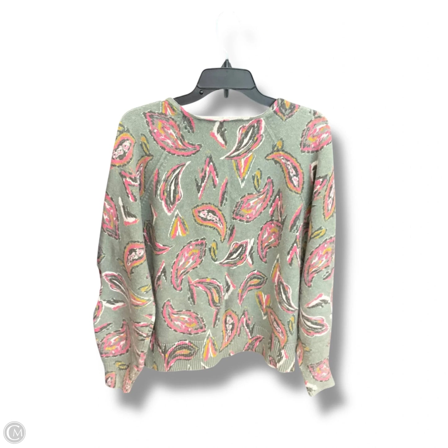 Sweater By Loft In Paisley Print, Size: Xl
